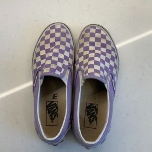 Purple checker vans